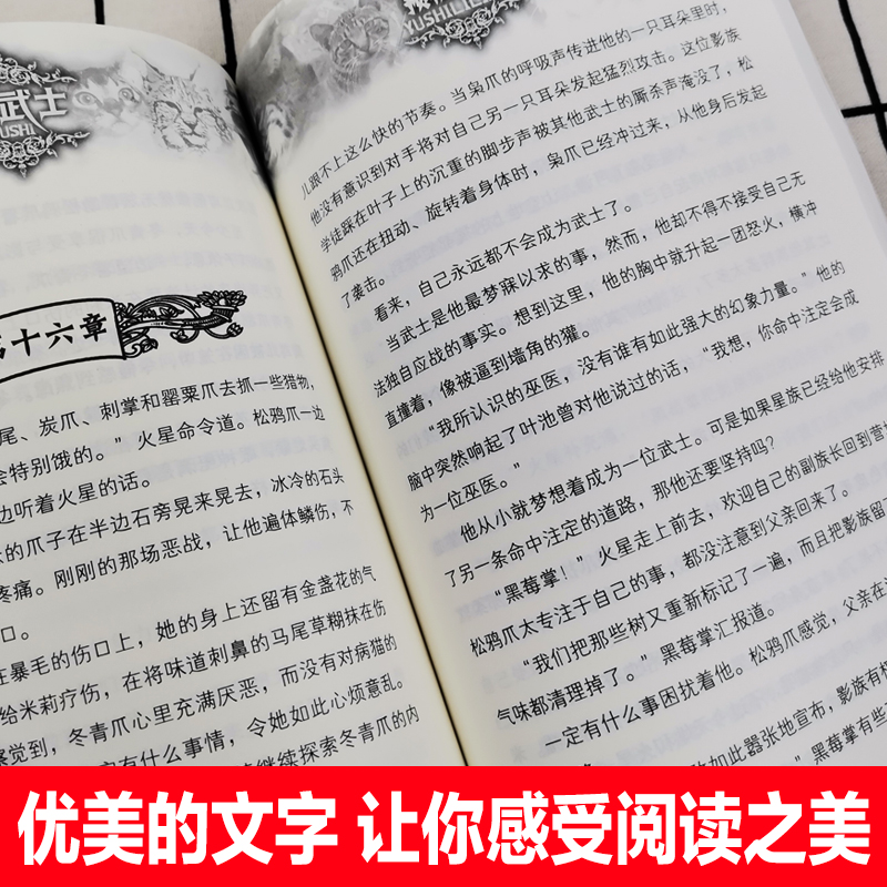 全6册猫武士三部曲三力量新译本预视的力量暗夜长影中小学生课外书8-12岁三年级课外必读四五年级阅读儿童书10-15岁儿童励志书套装