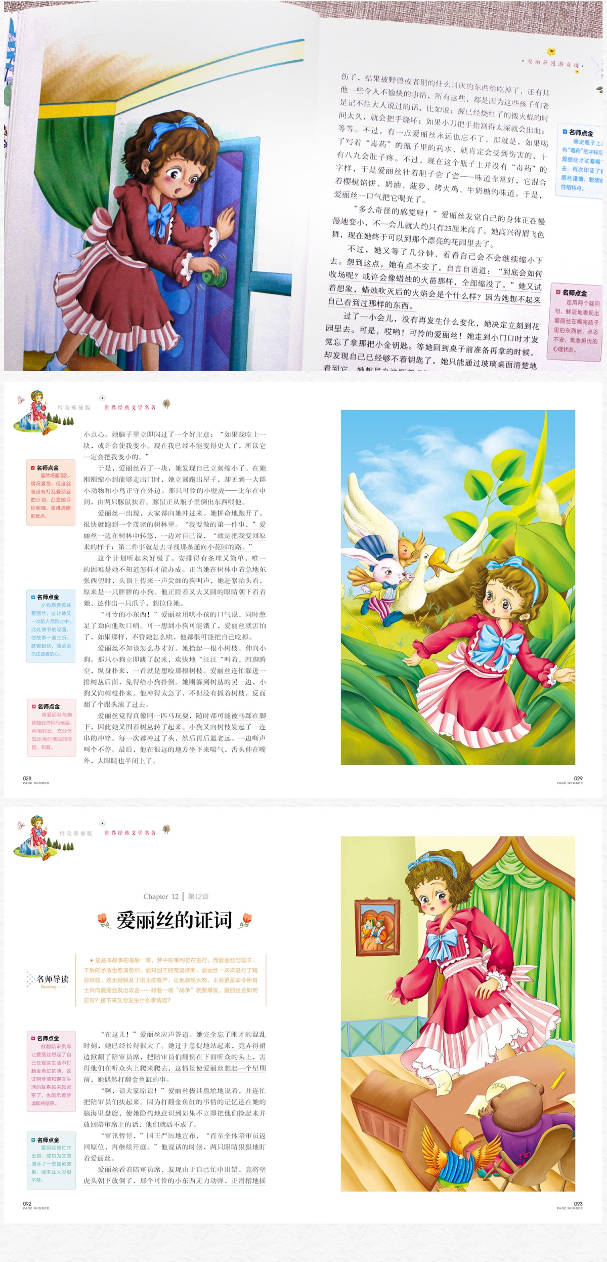 正版爱丽丝漫游奇境彩图 世界经典文学名著宝库小学生6-12岁 一二三年级指定课外书 故事书 小学生读物爱丽丝漫游奇境记非注音原著