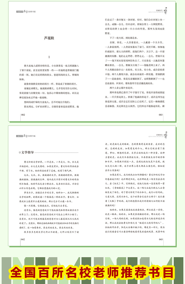 四年级必读经典书目全套4册 青铜葵花 小英雄雨来 宝葫芦的秘密张天翼和曹文轩管桦老师推荐小学生课外阅读书籍正版下册原著完整版