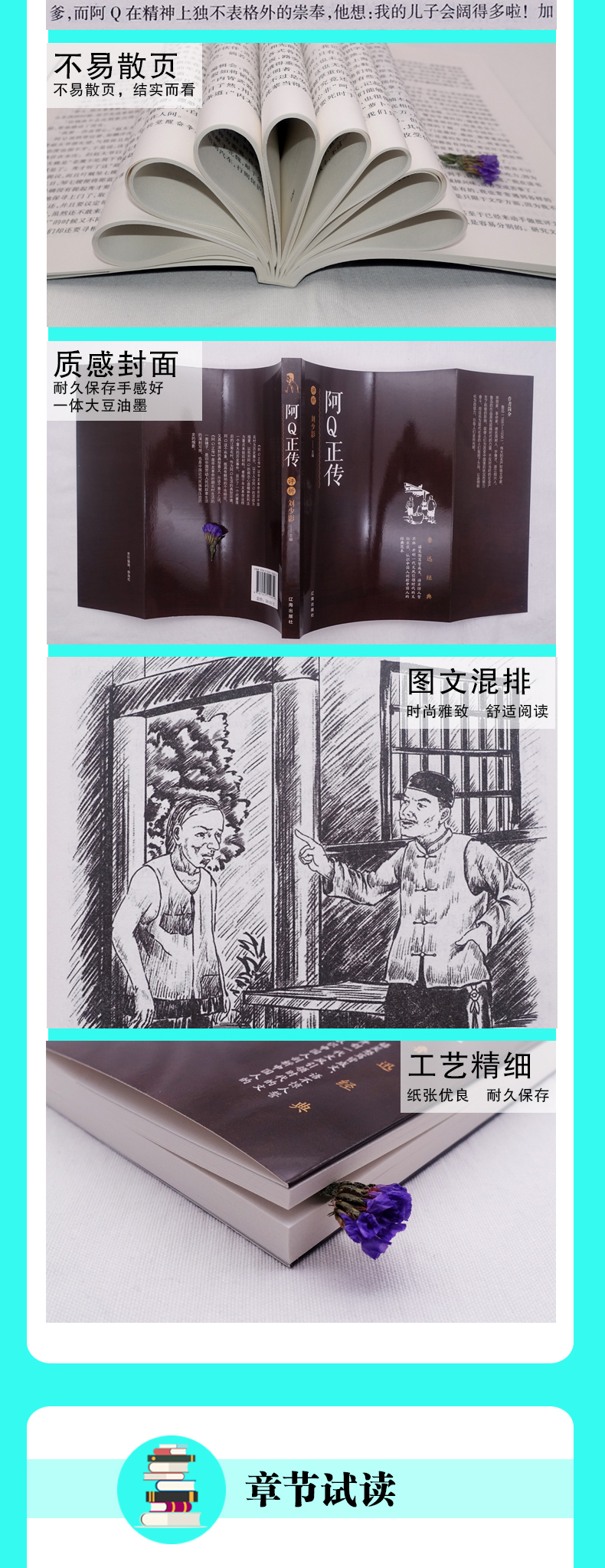 正版阿Q正传小学生鲁迅读本小说原著散文杂文经典精选完整无删减初高中生四五六七八年级课外书籍必读畅销鲁迅的文集老师推荐文集