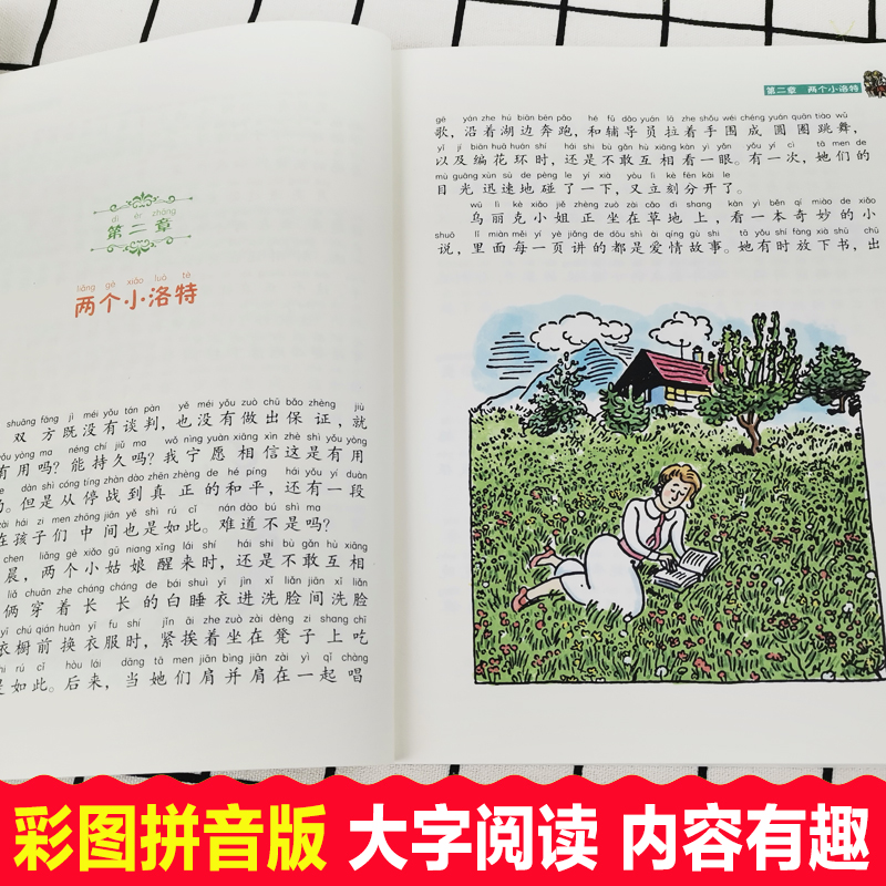 两个小洛特彩图拼音版埃里希·凯斯特纳作品典藏系列外国儿童文学名家6-9岁励志课外书一二三年级畅销书籍青少年读物校园外国小说