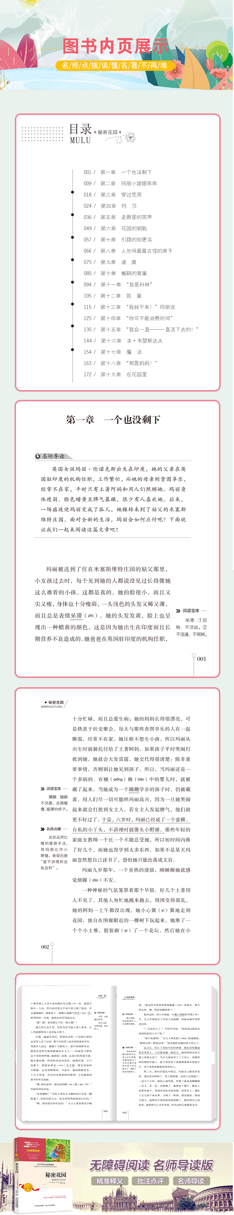 9元本全集秘密花园正版书小学生四五六七八年级必读经典书目课外阅读畅销老师推荐新课标名著无障碍儿童文学9-12岁少儿读物