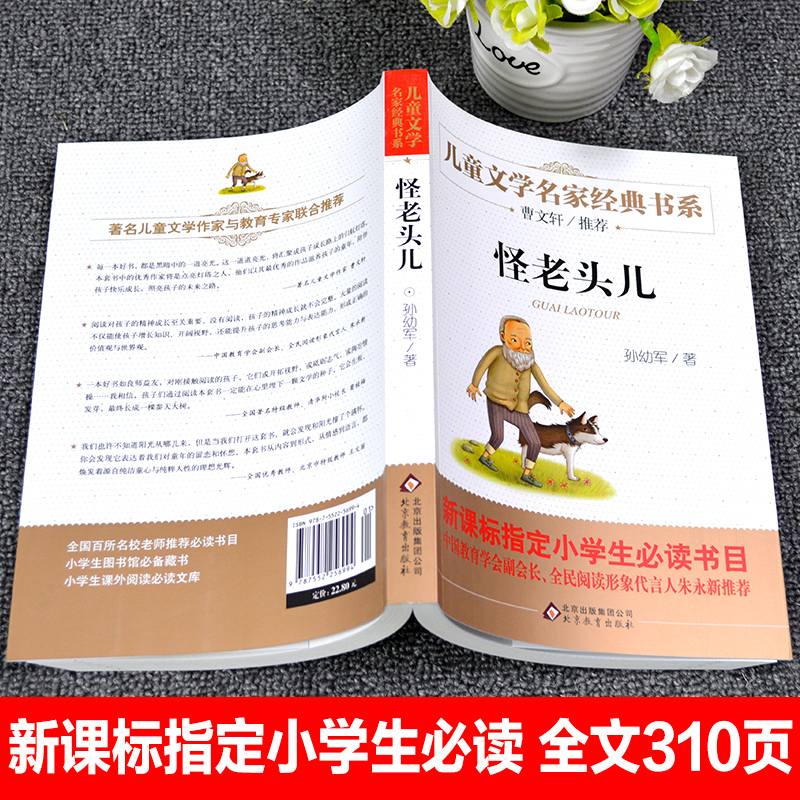 北京教育出版社孙幼军怪老头三四年级课外书必读小学生上下册人教版经典书目老师推荐非注音版故事书语文新课标非注音版少儿读物