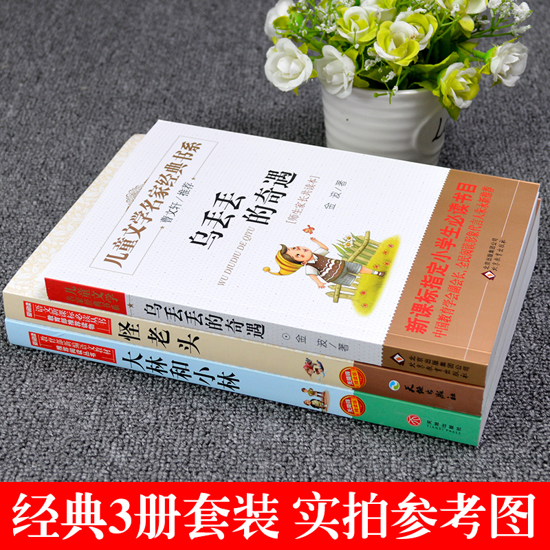 全套3册乌丢丢的奇遇正版 三年级课外阅读书籍 大林和小林 怪老头孙幼军 金波张天翼包邮 四五六年级寒假必读书目语文新课标丛书图