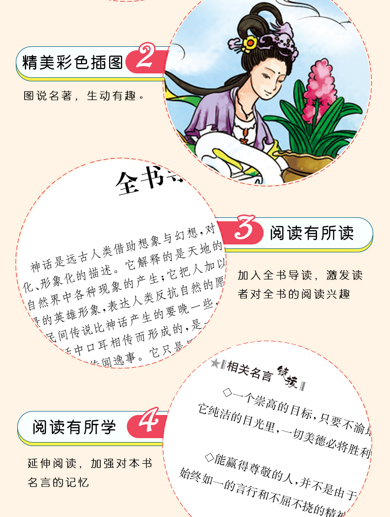 中外神话传说正版原版商务印书馆小学生三四年级课外阅读书籍 五六年级课外书*读经典书目 儿童故事读物中国民间故事田新利选编