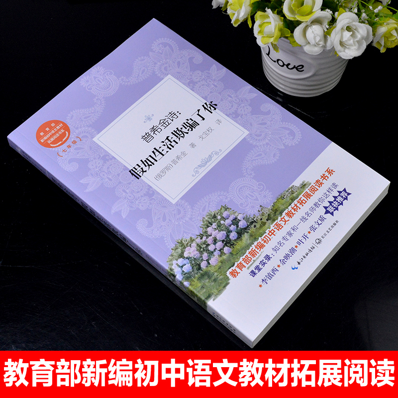 假如生活欺骗了你普希金诗集选教育部统编版配套同步阅读老师推荐大