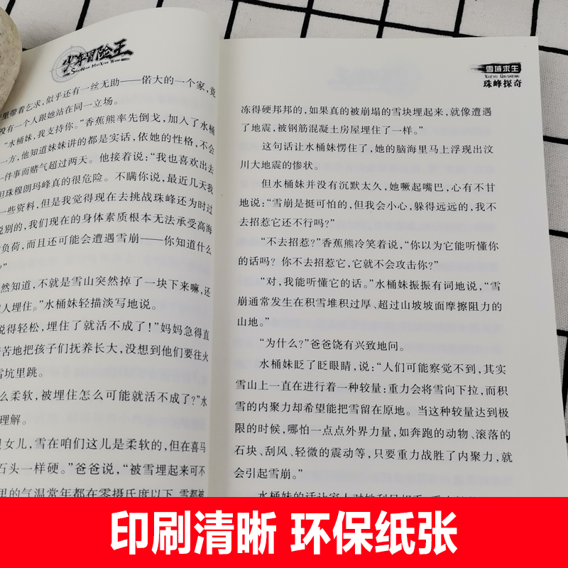少年冒险王雪域求生珠峰探奇谷彭绪洛著中国原创少儿探险小说品牌书系小学生三四五六年级课外书儿童文学读物少年冒险小说故事书