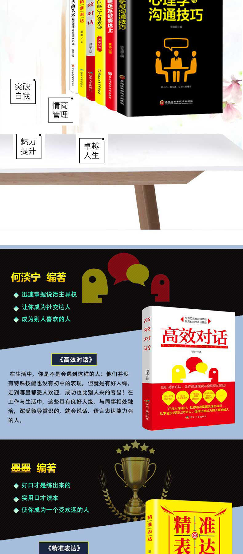 成功励志书籍全6册说话的艺术别输在不会表达上高效对话演讲与口才自我修养商业法则宝典职场人际关系心理学书籍为人处世智慧书籍