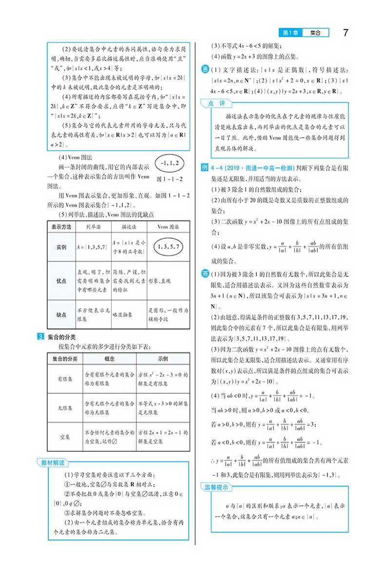 2020新版王后雄学案教材完全解读高中数学必修一苏教版SJSX 高一数学必修1江苏版课本同步讲解练习教材全解小熊图书