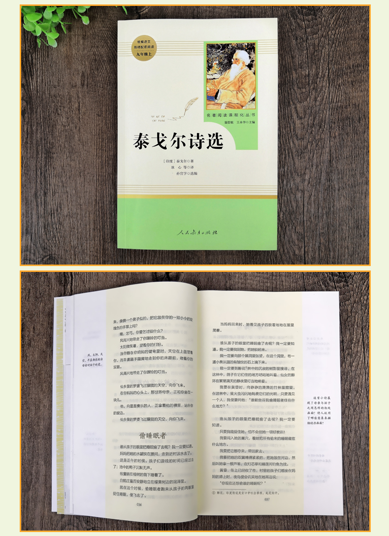 書目初中生統編語文教材配套閱讀名著閱讀課程化叢書飛鳥集正版包郵