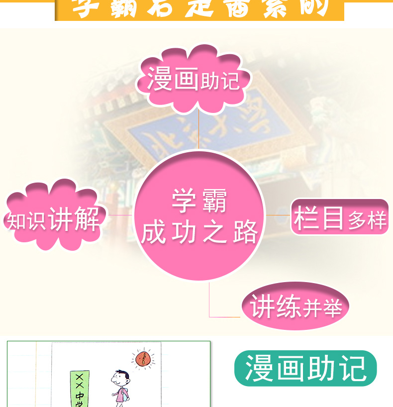 现货包邮2020新版PASS绿卡图书学霸笔记初中英语人教版初一初二初三初中789年级中考备考英语总复习冲刺知识点提要辅导书
