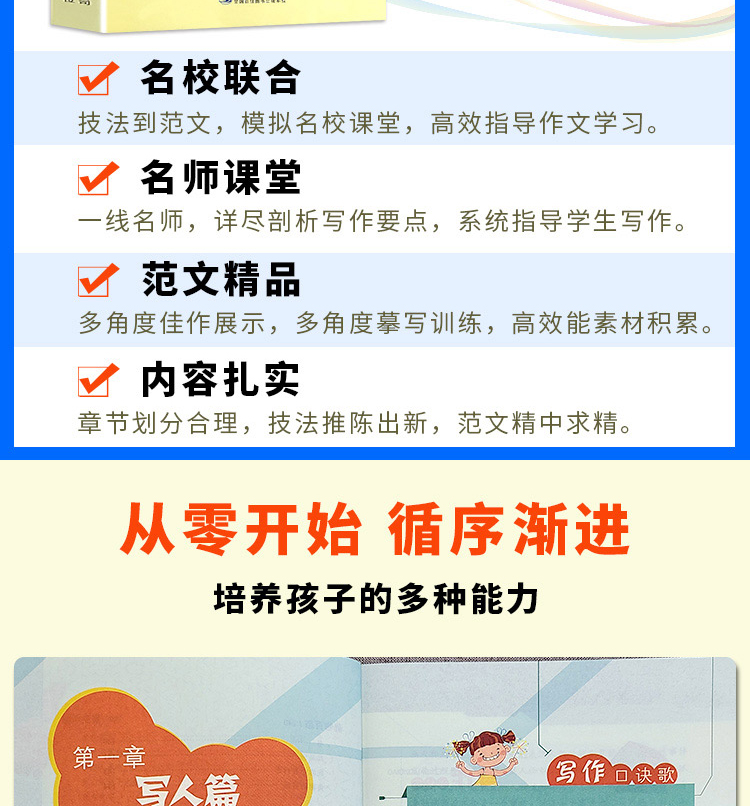 全2册小学生四年级作文+400字作文小学生同步作文书辅导大全三四五六年级优秀同步作文好词好句好段小学生写景状物满分素材作文