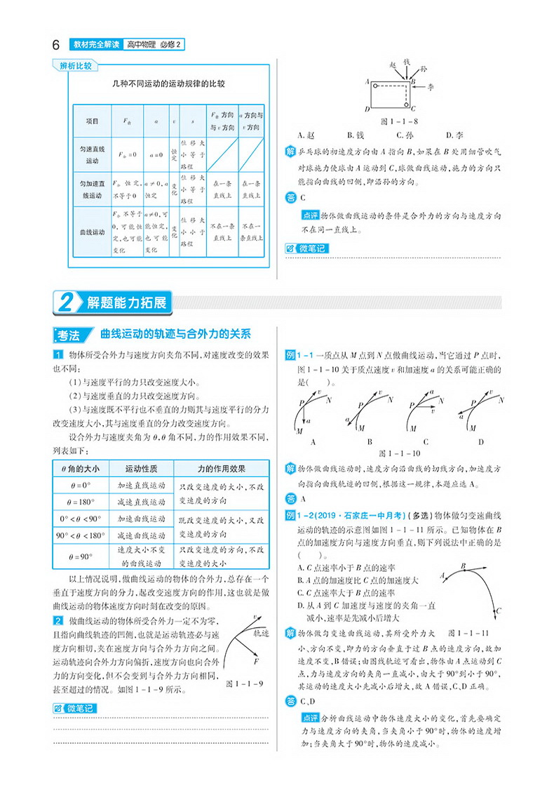 2020新版王后雄学案教材完全解读高中物理必修二沪科版HKWL 高一物理必修2课本同步讲解练习中学教材全解资料小熊图书