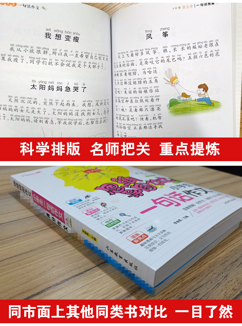 正版思维导图作文法小学生一句话作文入门辅导大全最新版优秀满分作文素材提升写作书籍一二年级作文起步训练看图说话写话训练辅导