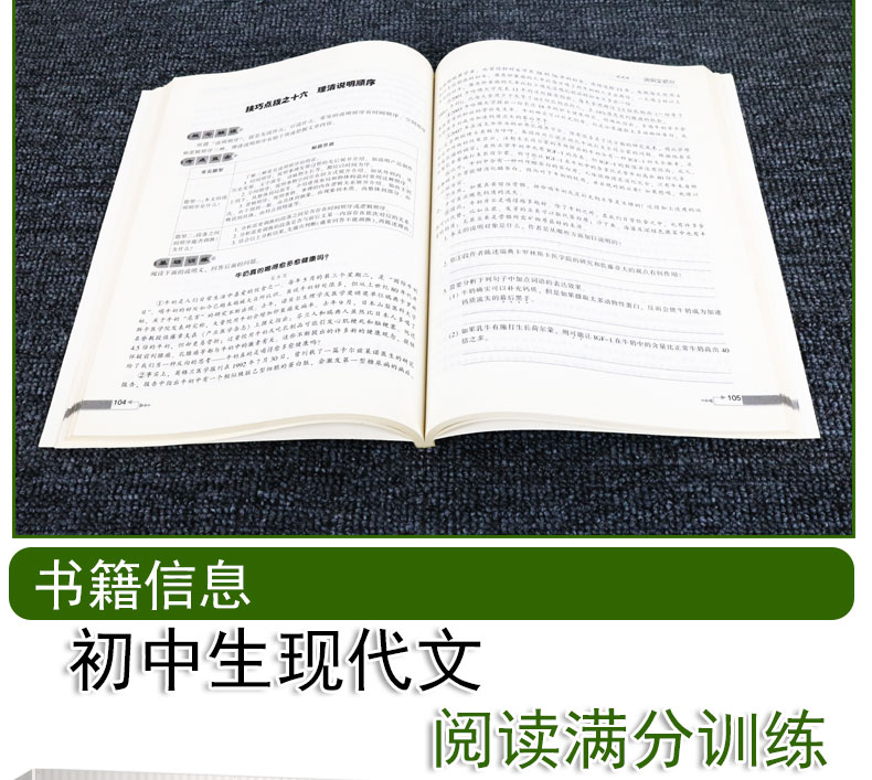 初中生现代文阅读满分训练全解 八年级通用版本教材考点专项训练资料初中2年级辅导书考点全面分析透彻文章新颖阅读能力提升范本