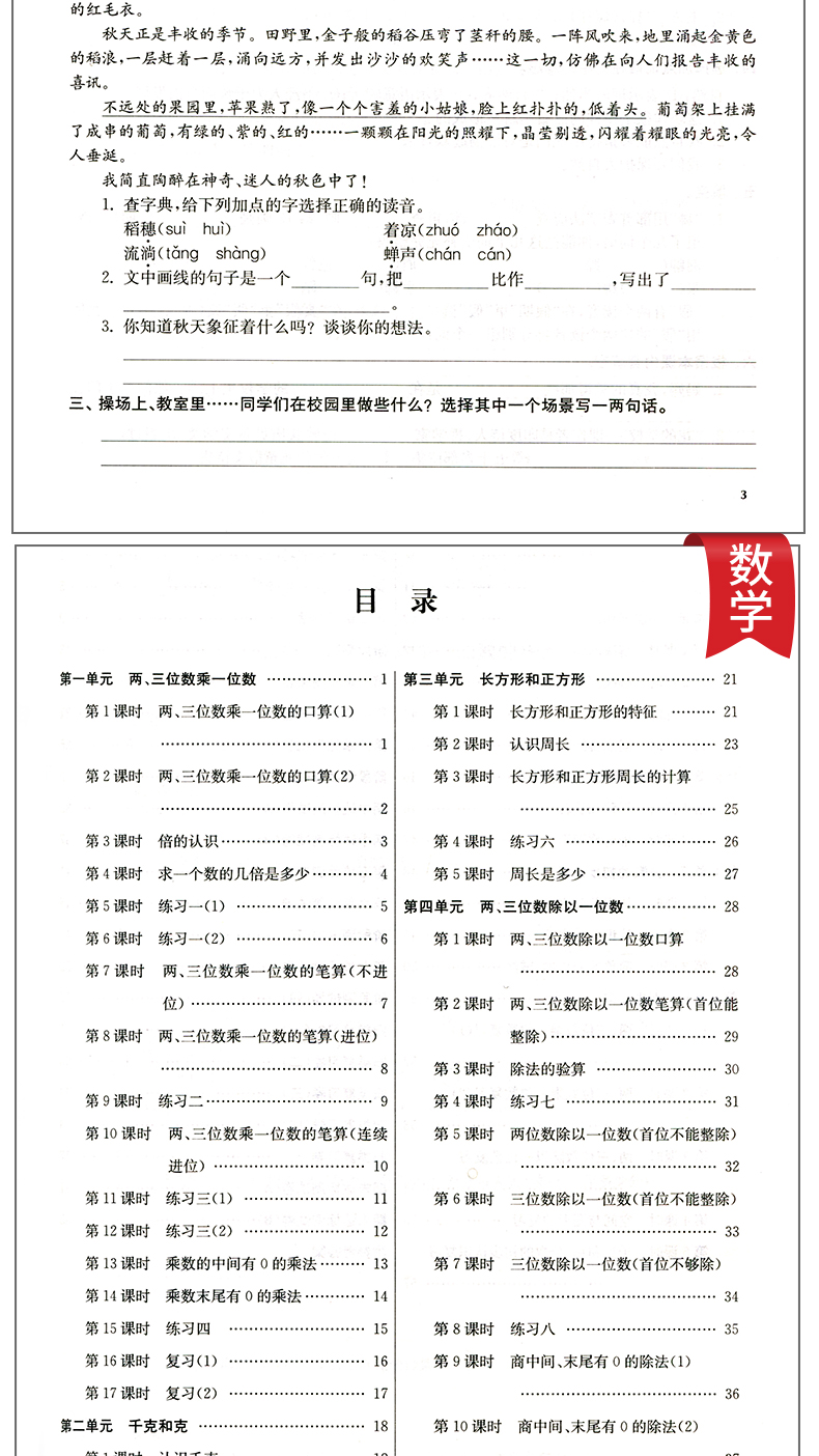 现货2020秋新版金三练三年级上册语文人教数学英语共三本江苏教版金3练3上期中期末测试卷课课练小学书同步训练SJ天天练课堂演练