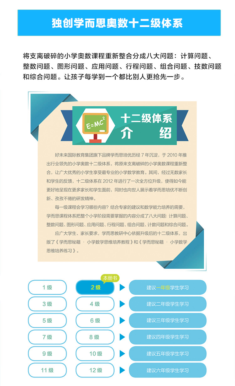 正版包邮 2020学而思秘籍 一年级数学思维培养 2级教程+练 2册 适用1年级学而思教材 一年级数学思维训练 小学暑假作业辅导书