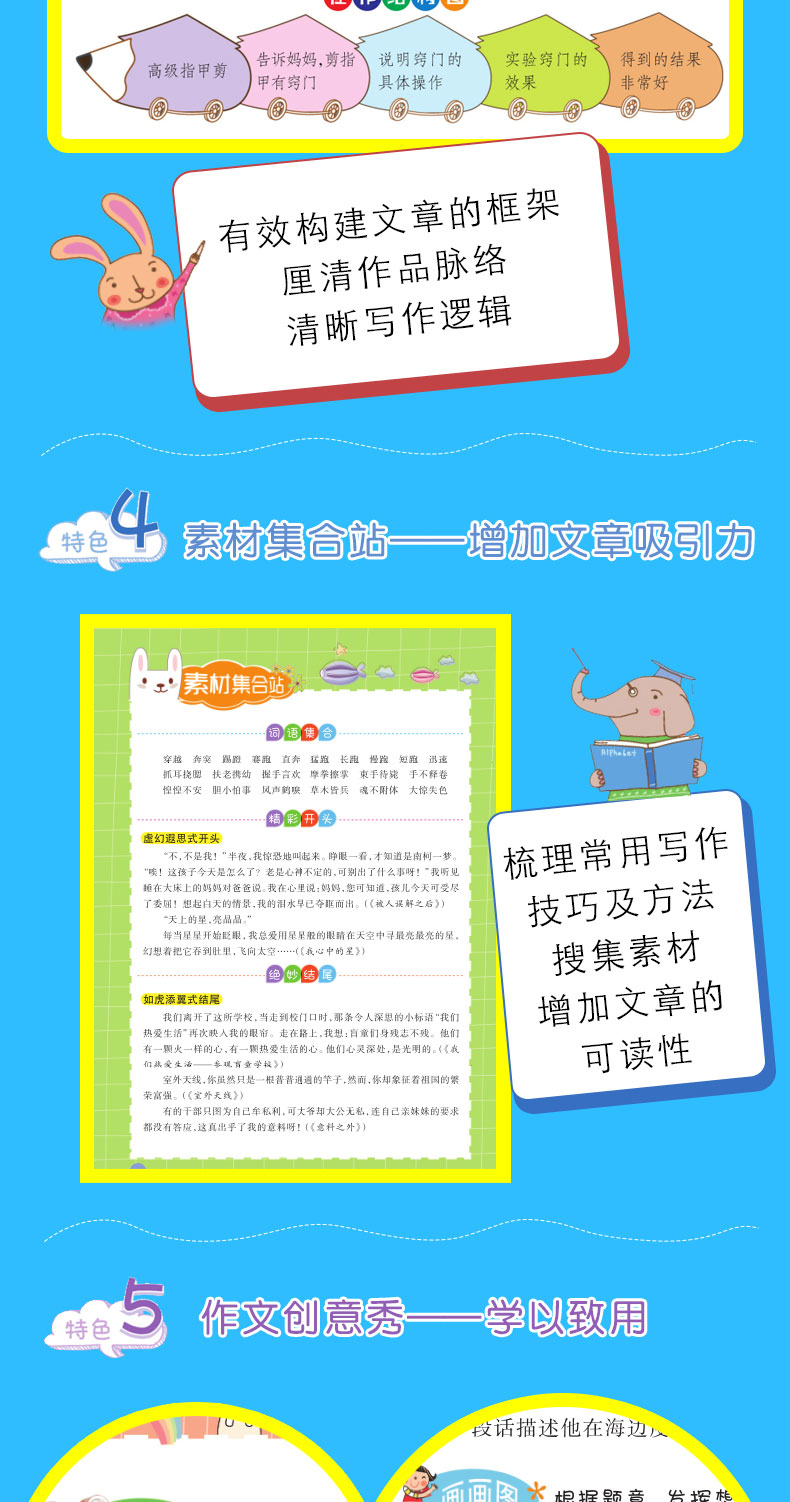 2020思维导图小学生看图作文注音版一二三年级入门训练日记辅导书好词好句好段阅读理解同步范文书作文写作技巧小学生