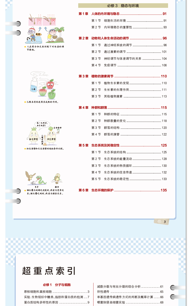 2020课标新版学霸笔记高中生物必修选修通用版高一高二高三教材全解基础知识手册大全理科理综高考一二轮总复习教辅书资料PASS绿卡