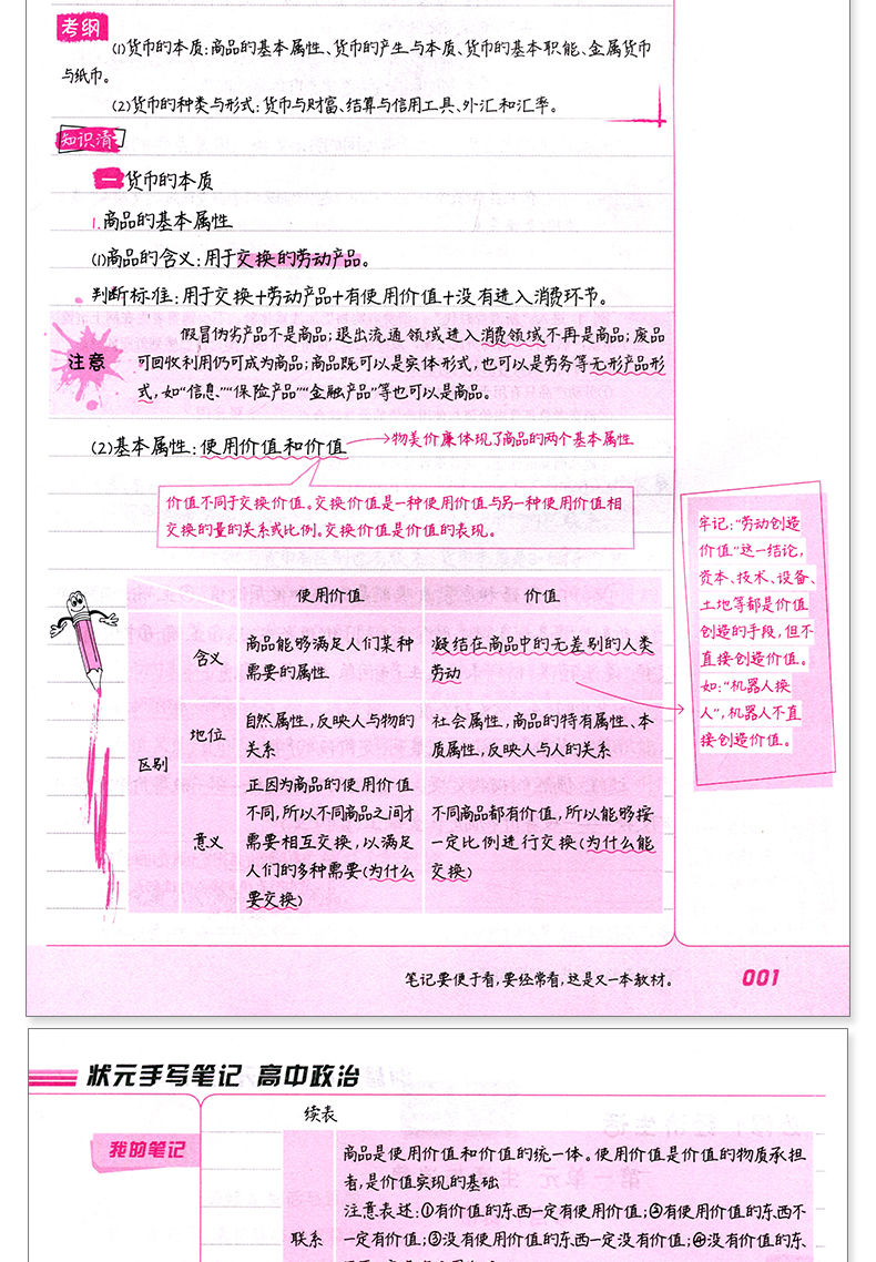 【九科任选】2021新版衡水中学状元手写笔记高中数学生物物理英语文化学政治历史地理科高一高二高三通用高考重点总复习资料辅导书