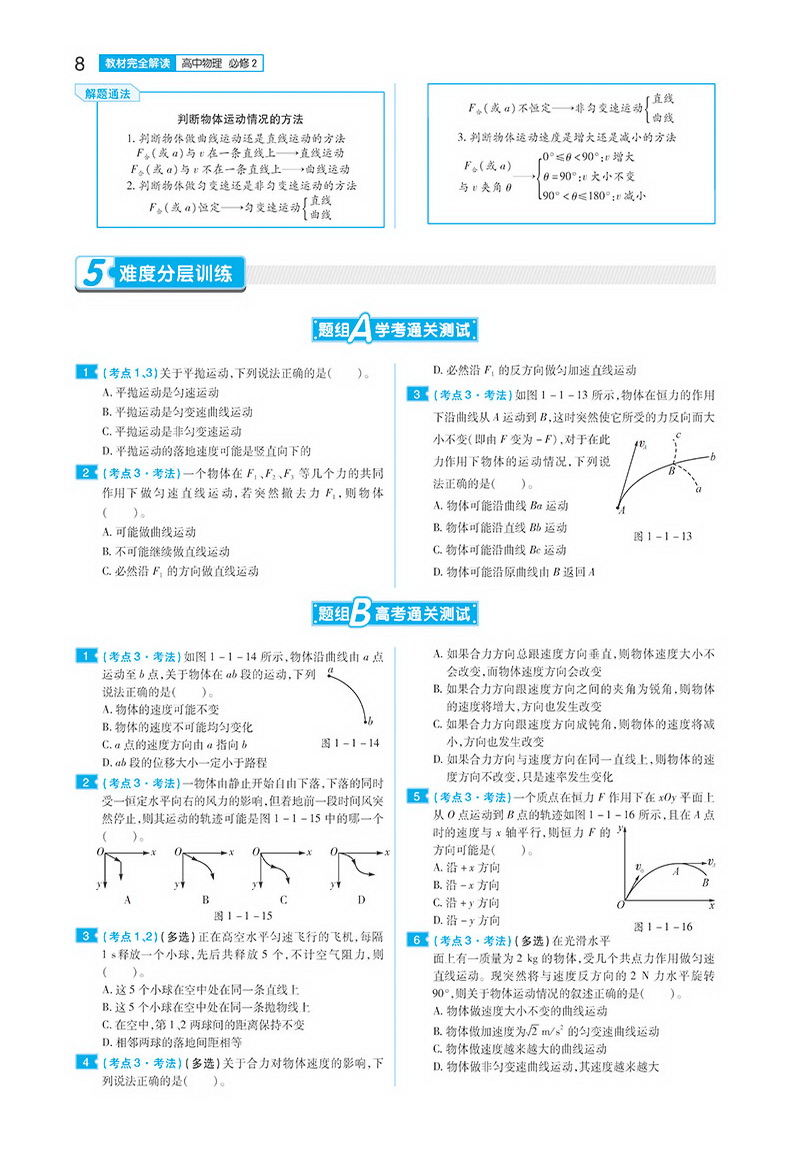 2020新版王后雄学案教材完全解读高中物理必修二沪科版HKWL 高一物理必修2课本同步讲解练习中学教材全解资料小熊图书