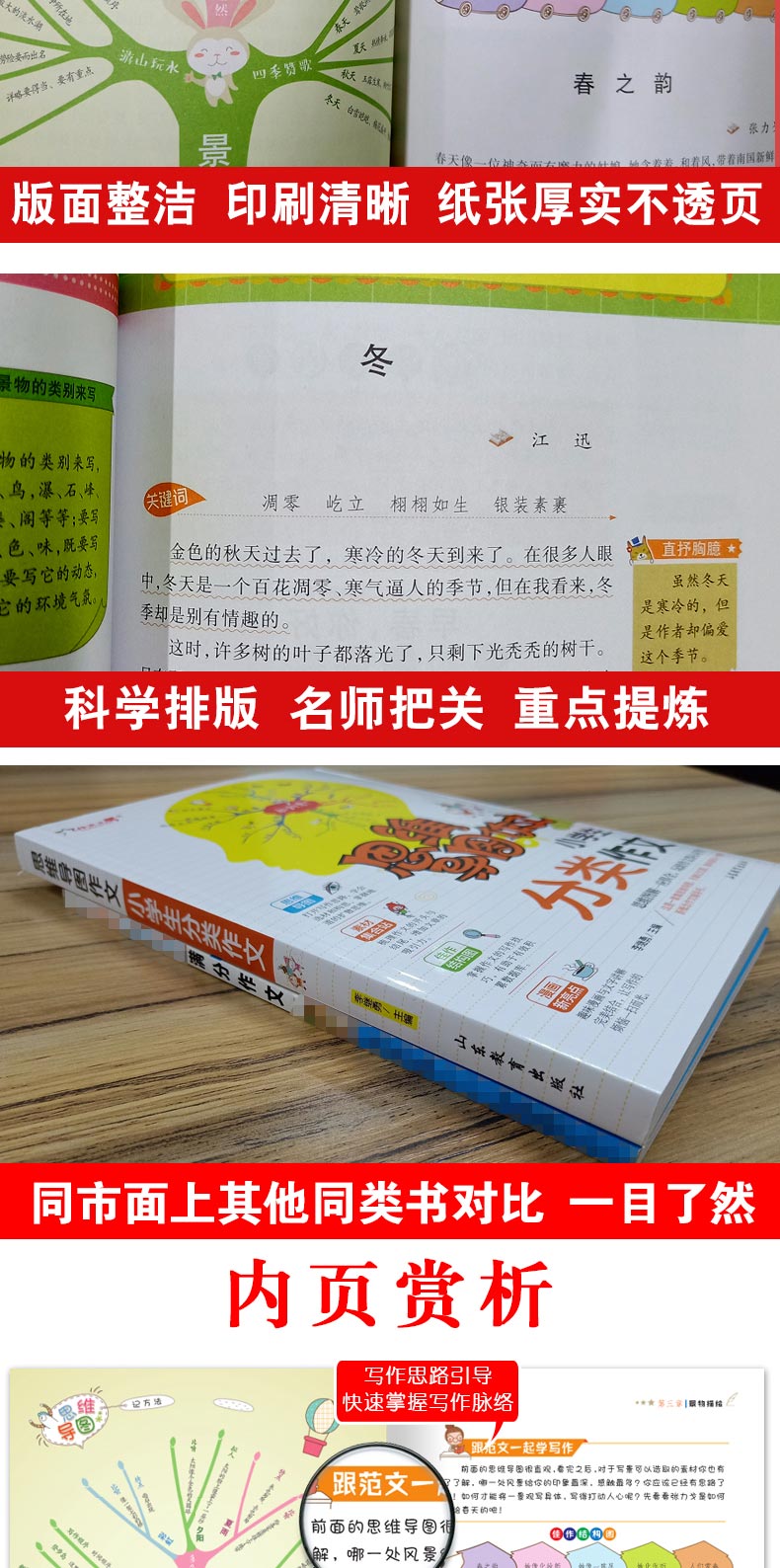 思维导图作文全套四册小学满分作文分类作文优秀作文获奖作文正版三四五六年级作文辅导书提升写作能力教材同步作文写作阅读书