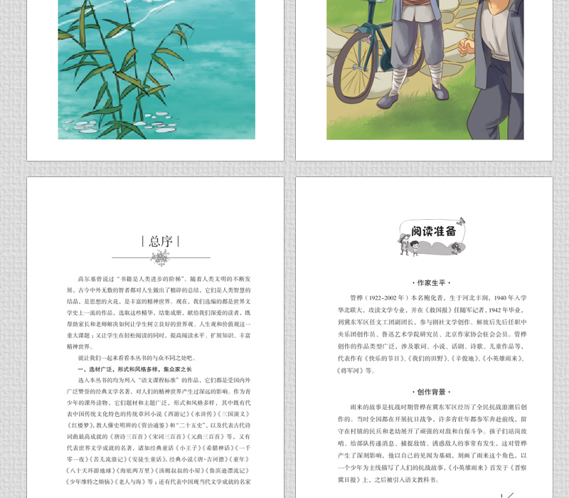 老师推荐】小英雄雨来 正版六年级彩图插画版红色经典小学三四五六年级课外读物 班主任推荐7-9-12-15岁小学生无障碍课外阅读书籍