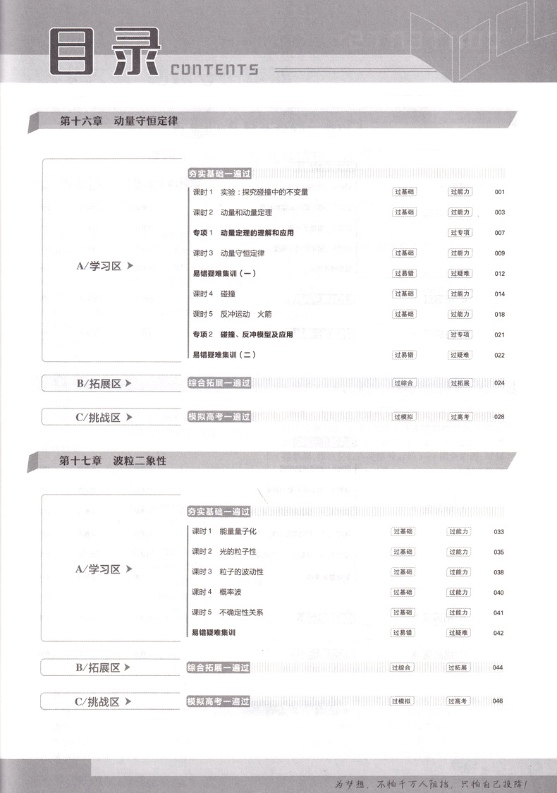 2020新版天星教育一遍过高中物理选修3-5人教版高二教材同步练习选修3-5RJ教辅基础知识手册课堂学案教材完全解读预习辅导书