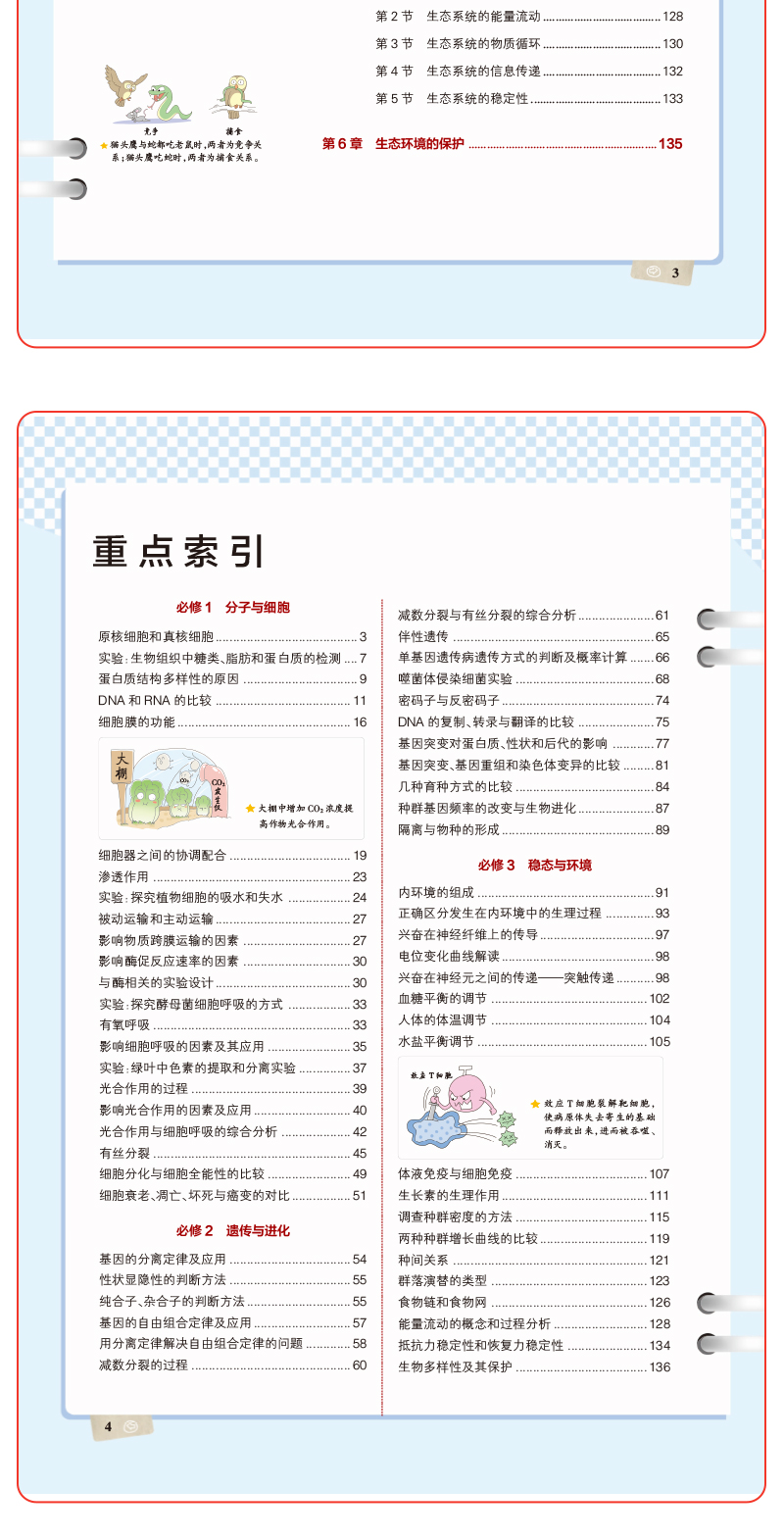 【高中生物 全国版】2021新版学霸笔记高中生物 PASS绿卡图书漫画图解 高一1高二2高三3适用 高考生物状元提分笔记 高中复习资料书