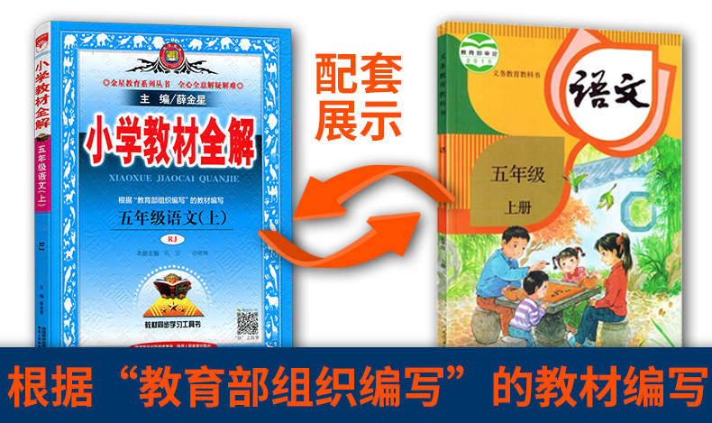 2020全新五年级上册语文教材全解人教版小学5上年级部编版编全套统编薛金星教材解读课本同步每日一练阅读理解专项训练书教材学案