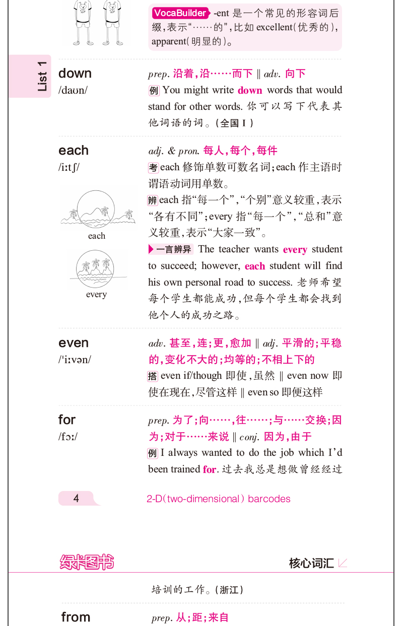 高考词汇口袋书】pass绿卡图书 高考英语词汇乱序版 高考英语单词3500词汇 漫画图解高考英语词汇随身备小本乱序版抗遗忘词汇必备