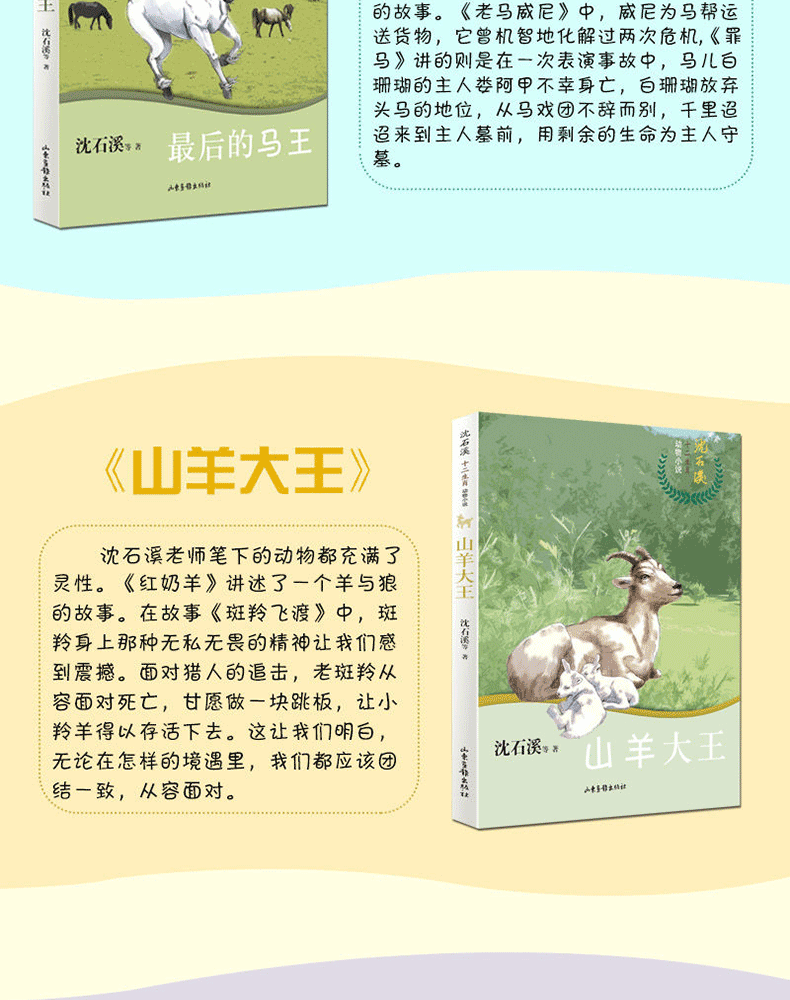 沈石溪十二生肖动物小说全套12册 最后的马王 雄猴的战争 小学生中学生课外阅读书籍少年儿童6-9-12-15周岁故事读物沈石溪的书全集