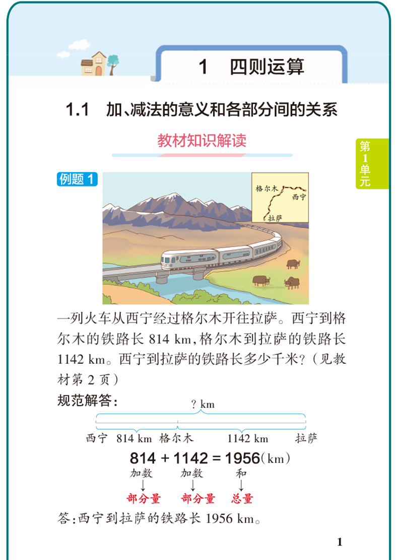 2020新版 小学学霸速记四年级下册数学人教版 PASS绿卡图书考前冲刺资料提分笔记小学4年级课本教材同步辅导资料漫画图工具书