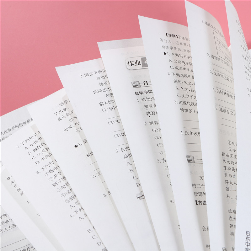 现货2020新 启东中学作业本七7年级下册语文 人教版 初一1下册语文练习册初中同步教辅书 含测试卷答案 可搭配全解五三王后雄