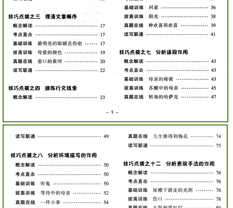 初中生现代文阅读满分训练全解 八年级通用版本教材考点专项训练资料初中2年级辅导书考点全面分析透彻文章新颖阅读能力提升范本