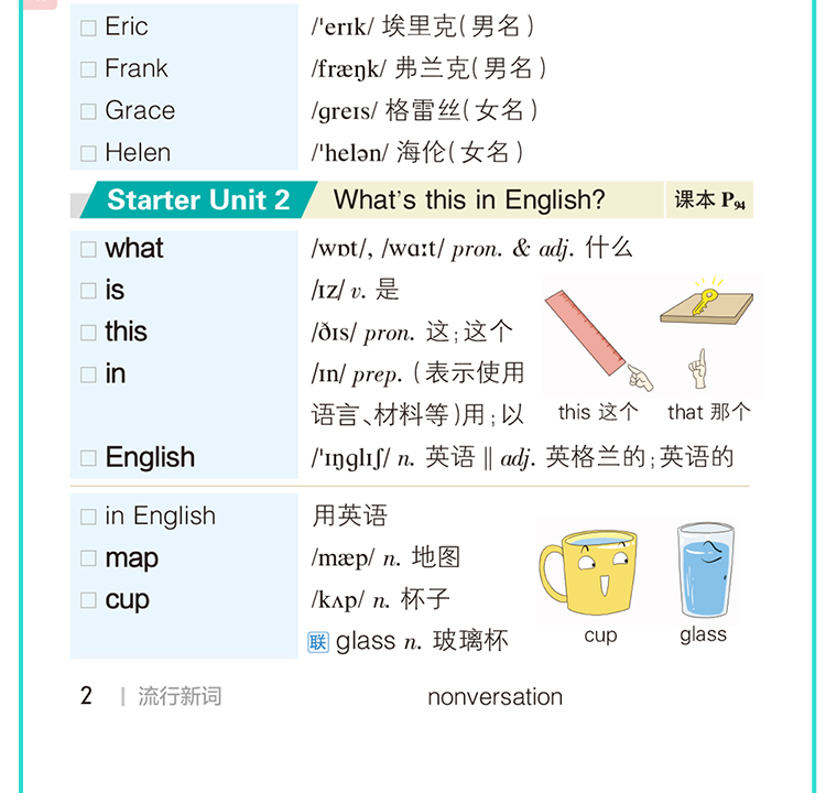 正版包邮 2020新版PASS初中英语词汇天天背通用版+初中英语同步词汇天天背人教版 初中英语单词口袋书全彩版七八九年级中考辅导书