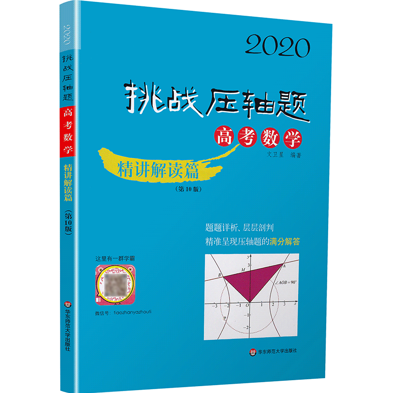 2020新版挑战压轴题高考数学精讲解读篇第10版 高考压轴题数学2020高二高三高中总复习冲刺提升讲解练习真题分类资料教辅书试卷