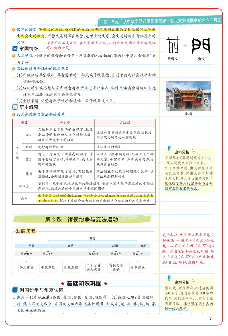 【2021新高考历史】新教材高中学霸笔记 必修上下册选择性必修第1 2 3册历史知识点梳理精讲贯通知识点大全高一二三辅导资料书大全