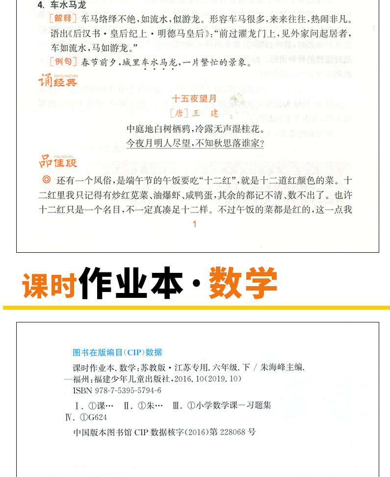 现货2020通城学典课时作业本六年级下册语文数学英语书同步训练全套3本部编人教版苏教版6年级小学提优课时训练单元测评卷