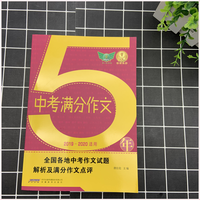 2020年新版5年中考满分作文+英语满分作文2016-2019素材精选初中版七年级八九年级优秀作文书大全中学生初一初二初三最新五年语文