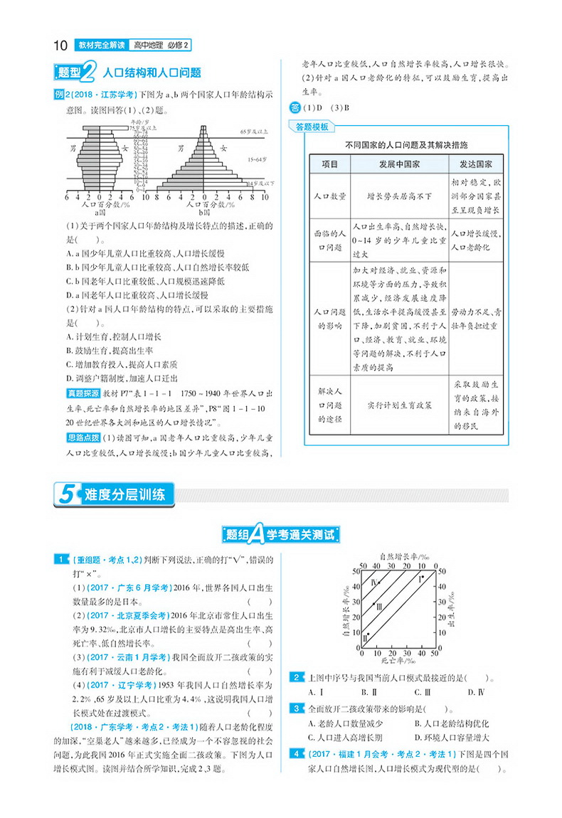 2020新版王后雄学案教材完全解读高中地理必修二中图版ZTDL高一地理必修2课本同步讲解练习中学教材全解资料小熊图书