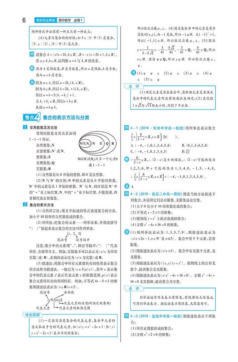 2020新版王后雄学案教材完全解读高中数学必修一苏教版SJSX 高一数学必修1江苏版课本同步讲解练习教材全解小熊图书