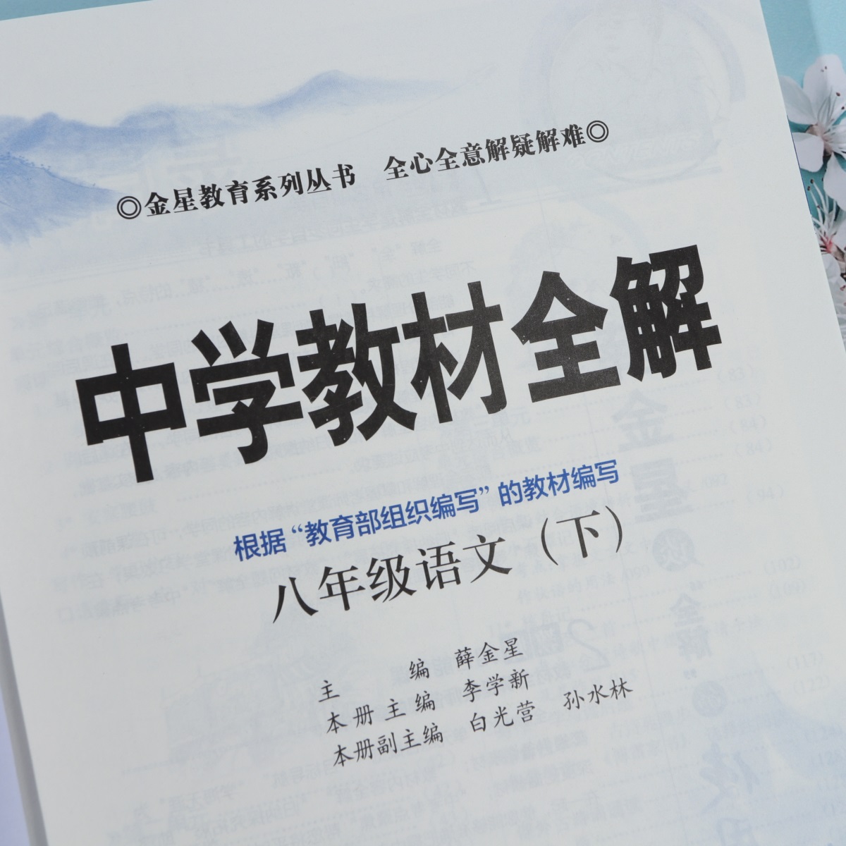 2020新版中学教材全解8八年级下册语文全解 薛金星人教版教辅书8八年级下册语文教材全解初二下册语文全解初中语文辅导
