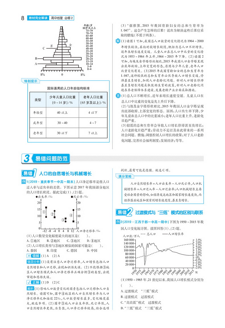 2020新版王后雄学案教材完全解读高中地理必修二中图版ZTDL高一地理必修2课本同步讲解练习中学教材全解资料小熊图书