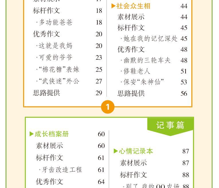 正版书籍小学生优秀作文全彩版PASS绿卡图书小学生掌中宝工具书小学生作文资料书口袋书小学通用语文工具书作文变简单