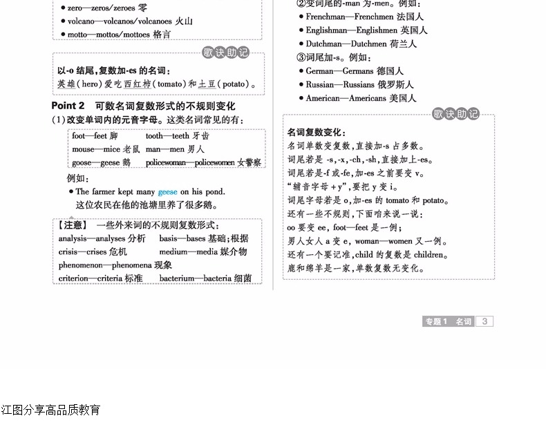 【2021全国版 英语】 高中高考资源库英语教材考试知识点 高中语法大全 英语基础知识手册高一高二高三新考纲一轮复习资料教辅书