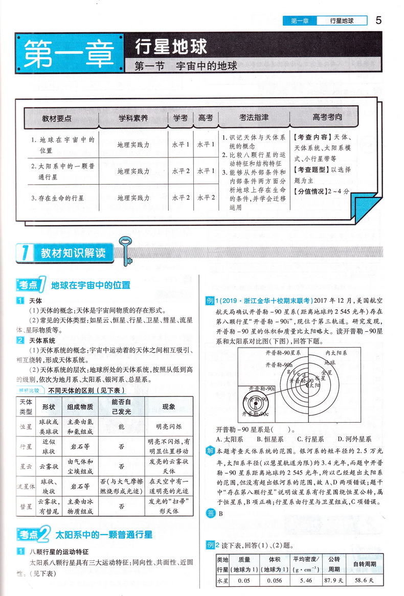 2021新版王后雄学案教材完全解读高中地理必修一人教版RJDL 高一必修1同步全解辅导书预习复习初升高衔接资料书练习册