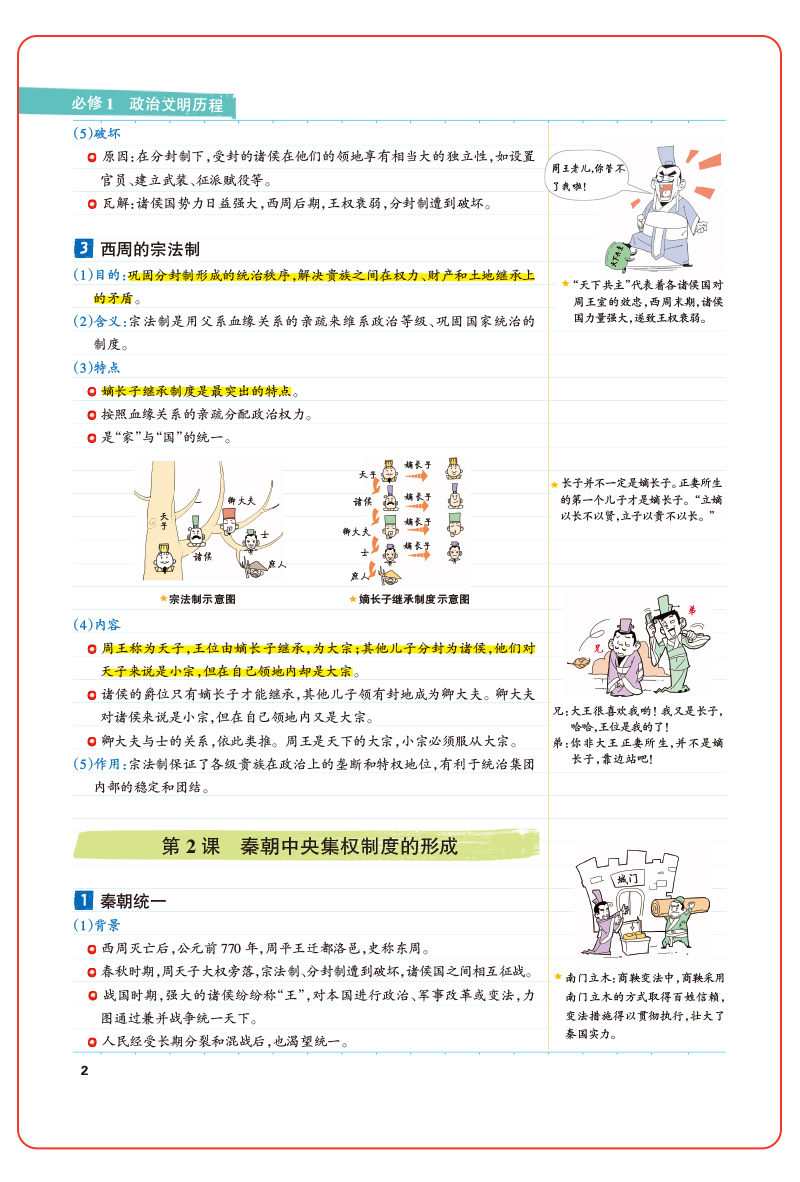 【高中历史】2021新版学霸笔记高中历史 PASS绿卡图书漫画图解 高一高二高三适用 高考历史复习资料书 高中历史状元提分笔记