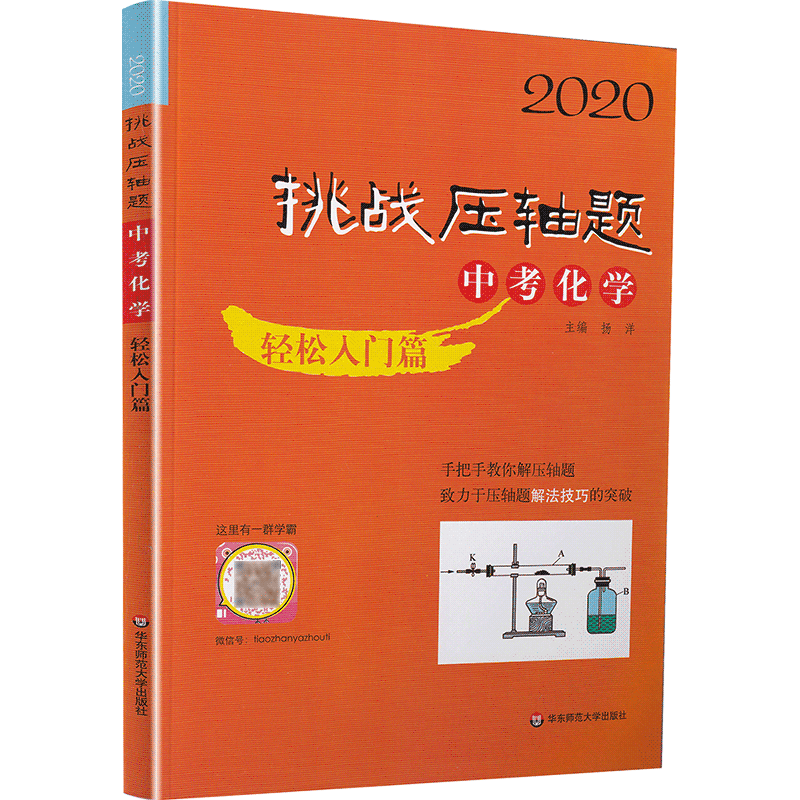 2020新版挑战压轴题中考数学物理化学轻松入门篇最新版共3本 中考压轴题2020初二初三八九年级初中总复习基础讲解练习真题资料书籍
