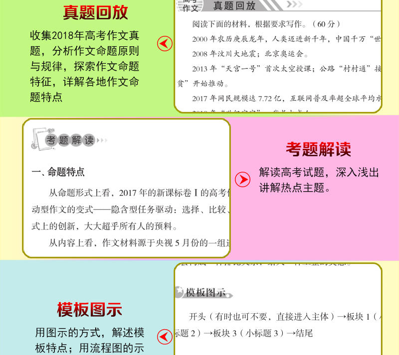 正版  最新五年高考满分作文 五年高考满分作文大全高中生作文素材大全素材热点驱动高中生作文书